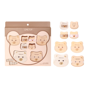 Set di spugnette per il trucco LMLTOP Little Bear 8 in 1, spugnette morbide in floccato, utilizzabili sia a secco che a umido, di diverse dimensioni, per fondotinta e cipria. - Product Image 6
