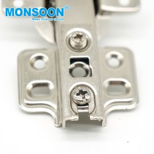 Charnières dissimulées pour portes de placards de cuisine 35 mm, finition nickel 4 couches, réglables, durables, à 90 degrés, pour écoles et hôpitaux - Product Image 4