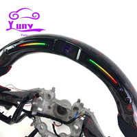 Volant personnalisé en fibre de carbone forgée à LED pour Kia Stinger GT GT1 GT2 GT-Line modèles berline 2018-2024 style course