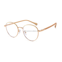 Nouvelle conception de lunettes optiques en acier inoxydable pour enfants cadre lunettes en métal pour enfants assorties à la forme du visage en diamant