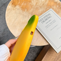 2025 Nieuwe Telefoon Schattige 3d Fruit Mango Vorm Case Voor Iphone 13 Pr Max Siliconen Telefoon Case