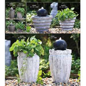 Statue de <span class=keywords><strong>Bouddha</strong></span> en pierre de fibre de <span class=keywords><strong>grande</strong></span> taille pour la décoration extérieure, <span class=keywords><strong>fontaine</strong></span> d'eau - Product Image 3