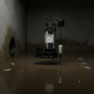 Pompe submersible Vevor 1,5 CV 6000 GPH avec interrupteur à flotteur pour l'évacuation de l'eau des inondations dans les sous-sols - Product Image 2