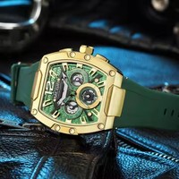 Jam Tangan Sport Pria MEGIR 8112 Baru, Multifungsi Kronograf Tahan Air dengan Tali Silikon, Kalender Bercahaya, Jam Quartz