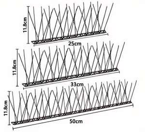 Dissuasore per Uccelli da Esterno <span class=keywords><strong>in</strong></span> <span class=keywords><strong>Acciaio</strong></span> Inossidabile con Punte - Prodotto Efficace per il Controllo dei Parassiti - Product Image 2