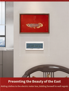 Peinture décorative en laiton <span class=keywords><strong>et</strong></span> bois massif pour boîtier <span class=keywords><strong>de</strong></span> compteur électrique, idéale pour la décoration haut <span class=keywords><strong>de</strong></span> gamme à suspendre dans les restaurants - Product Image 4