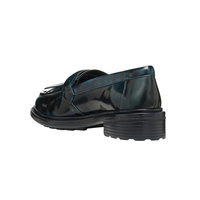 Chaussures à enfiler pour adolescents CHOOZII, chaussures classiques en cuir verni à pampilles pour garçons et filles