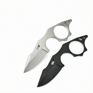Cuchillo de Hoja Fija de Acero Inoxidable con Mango de Nylon, Cuchillo Táctico de Supervivencia Afilado de 3mm y 17cm para Camping al Aire Libre, Personalizable, Venta al por Mayor - Product Image 1