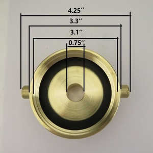 Fire Hydrant Hose Adapter 2-1/2 Inch NST NH Female To 3/4 GHT Copper Forging Durable Bulk Hose Connector - Product Image 2