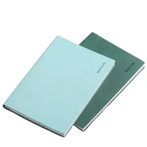 2024 School Supplies Softcover Notebook for Student Embossed Logo Custom PU leather Notepad for Promotion