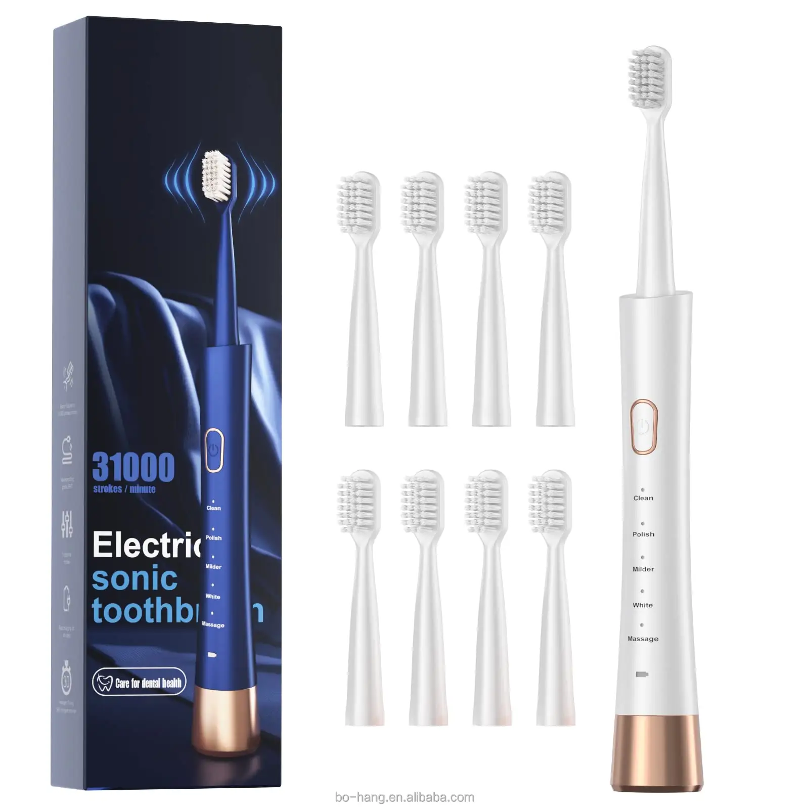 2024 BHCsonic แปรงสีฟันไฟฟ้า แปรงสีฟัน แปรงสีฟันทดแทนไฟฟ้า แปรงสีฟันไฟฟ้า แปรงสีฟันอิเล็กทรอนิกส์