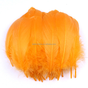 Plumes d'oie de taille moyenne, 100 pièces/sac, couleurs mélangées, 6-12 cm, teintes, marque SHC, qualité supérieure sélectionnée, pour enfants, école, bricolage, chapellerie, corsage - Product Image 4