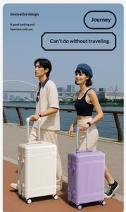 <span class=keywords><strong>Valise</strong></span> à roulettes universelle au design minimaliste et vibrant, grande capacité, <span class=keywords><strong>ultra</strong></span>-légère, en ABS, unisexe, <span class=keywords><strong>valise</strong></span> de voyage - Product Image 2