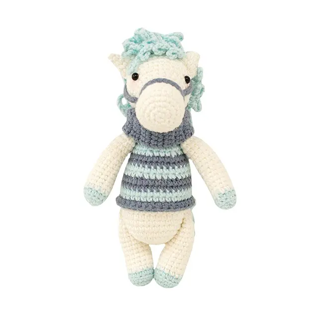 Animales de ganchillo hechos a mano de alta calidad, 100% algodón, caballo, animales bonitos Amigurumi, personalizados