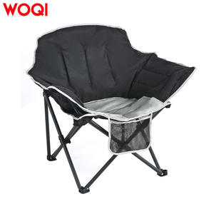 Silla plegable Woqi Moon Chair 37.7 X 25.5 X 17 pulgadas con marco de aluminio negro y tela Oxford, silla de jardín para uso en interiores y exteriores. - Product Image 3