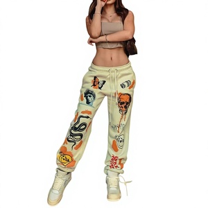 Comfortable Best Fleece Women <b>Trouser</b> Casual High Waist Wide Leg Winter Solid Pattern High Quality Best Selling <b>Drawstring</b> - Product Image 1