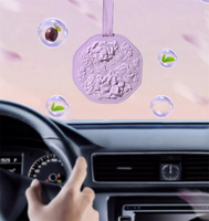 Diffuseur d'huiles essentielles en plâtre pour voiture, parfum camélia, purificateur d'air, décorations intérieures pour voiture