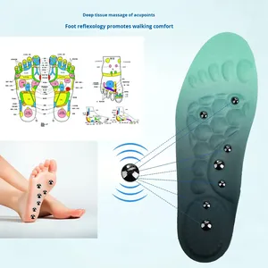 Magnetic Therapy Massage <b>Insoles</b> with TPU Material Shock Absorption & Arch Support for Unisex Sports Use - Product Image 6