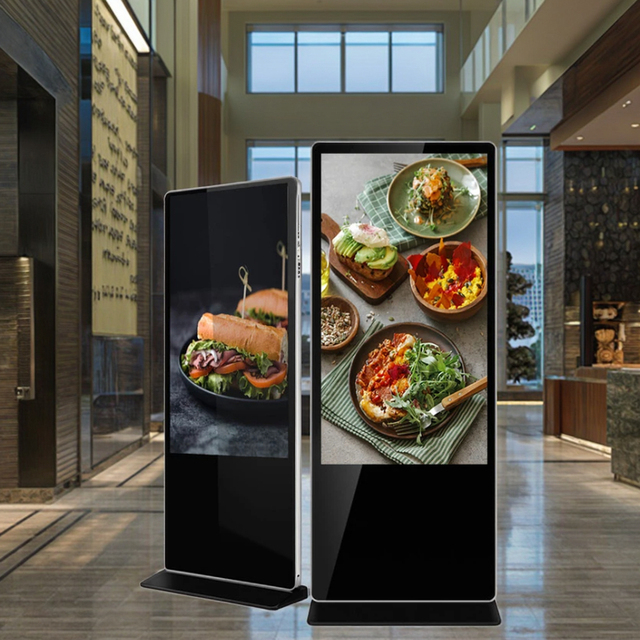 43-Inch Digital Signage Display for Advertising Kiosks Floor Stand LCD Touch Screen Advertising Screen