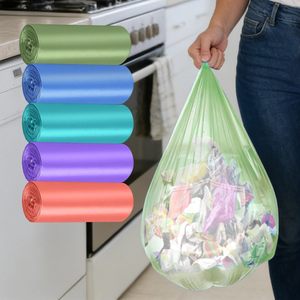 ถุงขยะพลาสติก HDPE แบบเสื้อยืดสั่งทำพิเศษ พร้อมพิมพ์โลโก้ สำหรับซูเปอร์มาร์เก็ต ร้านขายของชำ และใช้ในครัวเรือน รับผลิตแบบ OEM - Product Image 2