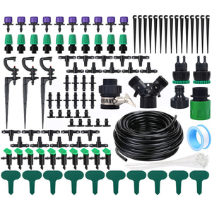 Système d'irrigation goutte à goutte complet pour jardin et agriculture, tubes micro-capillaires automatiques en PVC, kit d'irrigation - Product Image 1