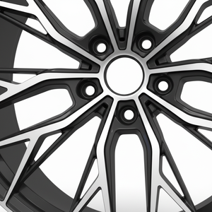 Rines de aleación con patrón intrincado de telaraña, cara pulida y concava para autos deportivos de lujo - Product Image 3