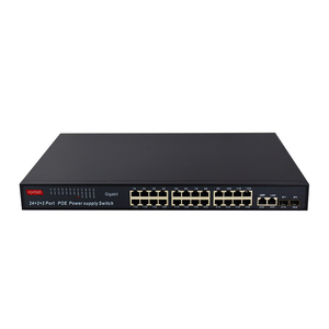 Conmutador Poe no gestionado de red Oem, conmutador Poe de 24 puertos, Puerto POE de 24 Gigabit con 2 puertos SFP de enlace ascendente 2 - Product Image 5