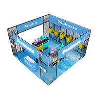 Stand d'exposition modulaire en profilés aluminium sur mesure 20x20 pour salon professionnel