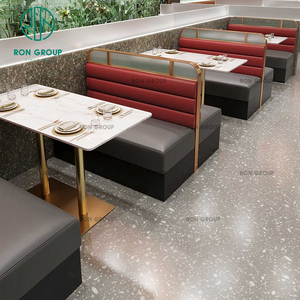 Marmor Coffee Shop Cafe Restaurant Sofa und Stand Sitz möbel Set Tisch Stuhl - Product Image 4