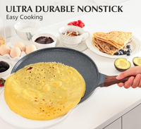 Hochleistungs-Dampf pfannkuchen aus Aluminium druckguss Flache Pfanne Antihaft-Crê pe-Pfanne Kochgeschirr topf