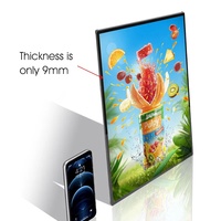 Panneau lumineux LED rectangulaire ultra-mince personnalisé DakeSign avec option de suspension, cadre en alliage d'aluminium pour affiche de cinéma maison