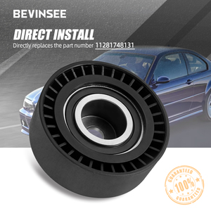Poulie de réglage du tendeur BEVINSEE pour <span class=keywords><strong>BMW</strong></span> E36 E46 M3 E38 <span class=keywords><strong>E39</strong></span> E53 X5 Z3 Z4 11281748131 - Product Image 6