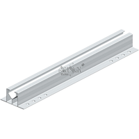 ARTSIGN AL6005-T5 Mini Solar-Montageschiene Anpassbare Kurze Aluminium-PV-Stützprofil für Trapezförmige Metalldächer