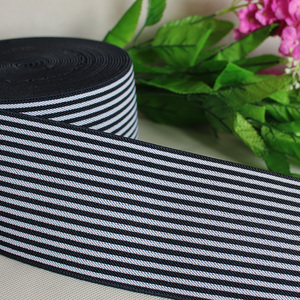 Bền sọc phong cách dệt ban nhạc đàn hồi màu vàng và màu đen đàn hồi Webbing - Product Image 4