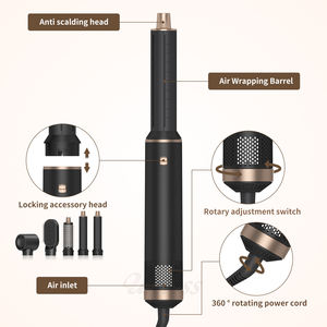 Secador de pelo 5 en 1 de bajo ruido, máquina estilizadora de pelo, rizo de pelo profesional, alisado, secado rápido, soplado, cepillo de aire caliente - Product Image 5