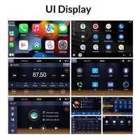 Layar OLED Warna 7 Inci 2 Din Wireless Carplay/Android Auto untuk Dashboard Mobil, Pemutar MP5 dengan Mesin Dual Spindle