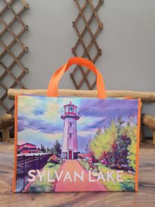 Customized Logo Eco-Friendly Reusable <b>Supermarket</b> Grocery Shopping Bag Folding Non-Woven Cloth Bag for Promotions - Product Image 2