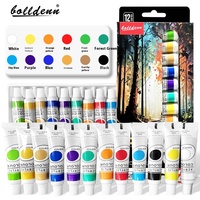 Bview Art 12ml Peinture Acrylique 12 Couleur Tuyau Pigment Set Enfants DIY Toile Peinture Boxed Pigment Factory