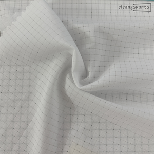 4mmグリッド織り100GSM 75%ポリエステル製ワークアウト用高級サイクリング生地、Tシャツ、スポーツウェア、サッカーユニフォーム用生地 - Product Image 4