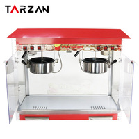 Machine à Popcorn Professionnelle Électrique en Acier Inoxydable, Grande Vente