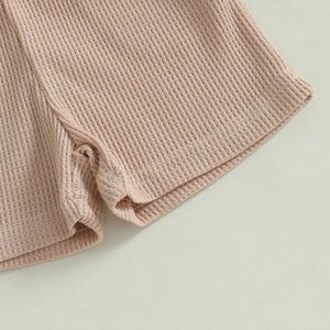 Ensemble d'été pour garçon : Haut à manches courtes col rond brodé lion et <span class=keywords><strong>short</strong></span> à taille élastique - Product Image 4