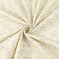 Tissu floral en coton épais uni, tissage uni, avec impression réactive, idéal pour la literie et les vêtements.