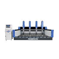 Machine de fraisage CNC industrielle Jinan Mosencnc à 4 axes, 5,5 kW, refroidissement par eau, pour le traitement de la pierre à haute efficacité