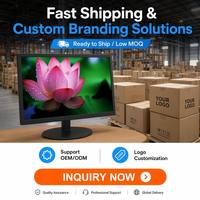 Moniteur LCD 19,5 pouces HD 1600x900, dalle TN, 75Hz, 5ms, VGA, écran d'ordinateur de bureau, OEM ODM