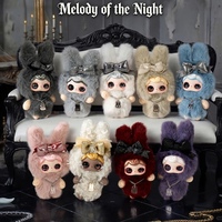 100% Authentique Baby Three New IP YUNA Nocturne Overture V2 Blind Box Gothic Bunny Plush Pendant Doll Fantasy Sci-Fi Mystery Box