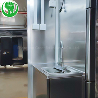 Remorque alimentaire mobile en acier inoxydable avec équipement complet, climatisation, machine à crème glacée, résistante à la rouille, pour utilisation en extérieur