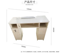 Table de manucure à ongles en marbre, mobilier Commercial de Salon, en métal, installations de loisirs contemporain, 1 pièce