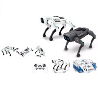 Elektronischer Intelligenter Roboter mit Gestensensor, RC-App-Steuerung, Sprechfunktion, Lernspielzeug, KI-Hund Roboter-Haustier aus ABS-Kunststoff für 5 bis 7 Jahre