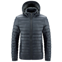 Blouson matelassé unisexe vintage hiver 25-26, léger, à capuche zippée, avec logo imprimé en silicone et motif cœur sur le devant