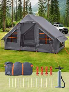 Installation rapide de 5 minutes avec pompe électrique Tissu imperméable Tentes gonflables parfaites pour les séjours en famille Camping Festival - Product Image 3